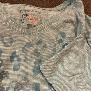 Just My Size Women’s Glittery Tshirt Size 4X Short Sleeve Very Comfortable 💚